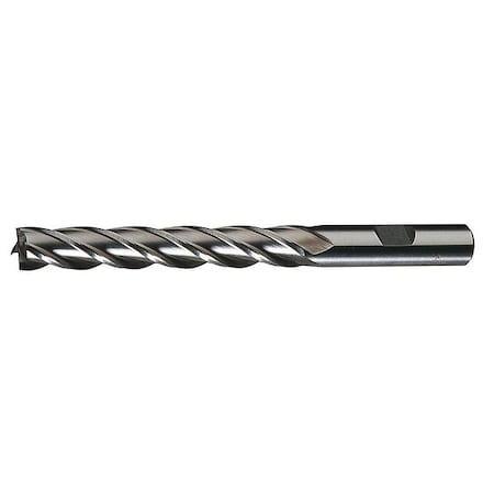 4-Flute HSS Center Cutting Square Single End MIll Cleveland HG-4C Bright 5/16x3/8x2x3-3/4
