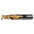 4-Flute HSS Center Cutting Square Single End MIll Cleveland HG-4C-TC TiCN 25/32x3/4x1-7/8x4-1/8