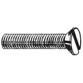 3/8"-16 x 1-1/2 in Slotted Flat Machine Screw, Plain Brass, 10 PK