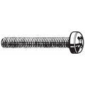 M5-0.80 x 50 mm Phillips Fillister Machine Screw, Zinc Plated Steel, 50 PK