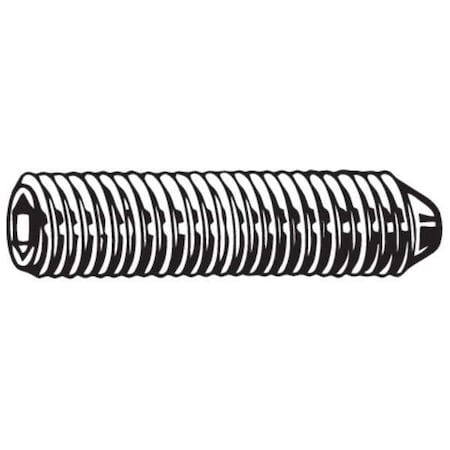 Set Screw,ST,M10 x 1.50mm,Cone,16mm,PK50