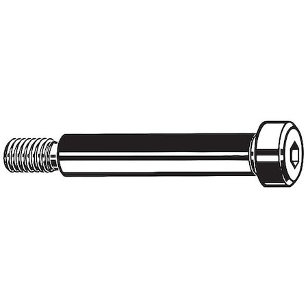 Shoulder Screw, 5/16"-18 Thr Sz, 1/2 in Thr Lg, 1-1/2 in Shoulder Lg, Alloy Steel, 10 PK