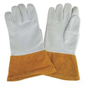 Condor Welding Gloves, Gauntlet Cuff, Straight Thumb, Premium Goatskin, S, 1 PR