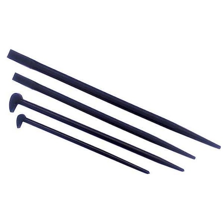 Pry Bar,Curved,High Carbon Steel,4 pcs.