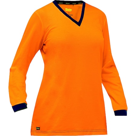 High-Visibility Shirt, Cotton, Polyester, Orange, S