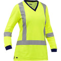 Women's Hi-Vis Short Sleeve T-Shirt, 3, R, Cotton, Polyester, Yellow, 3X