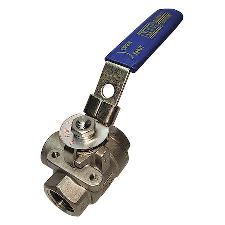 2" FNPT Stainless Steel Ball Valve Inline