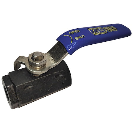 3/8" FNPT Carbon Steel Ball Valve Inline