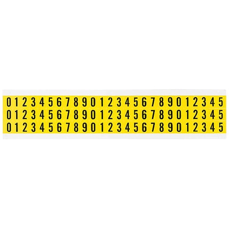 Number Label Set, Vinyl, 1/2 in H, 3/8 in W