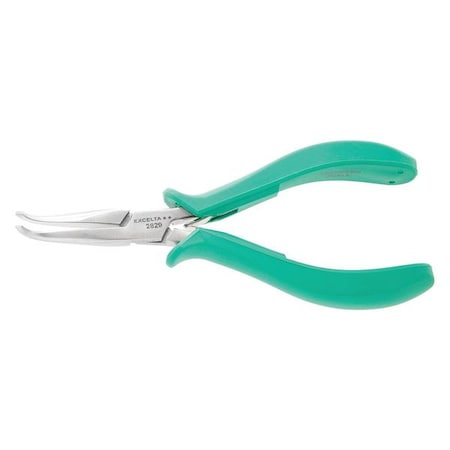 5 3/4 in TealShield(TM) Bent Long Nose Plier Molded Grip Handle