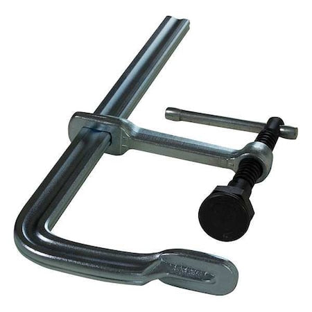 12 in Bar Clamp, Steel Handle and 4 3/4 in Throat Depth