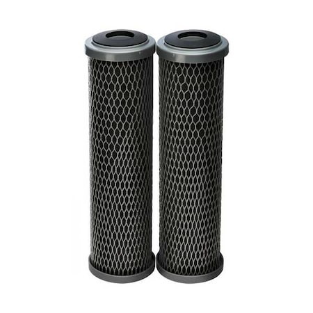 Quick Connect Filter, 4 gpm, 5 Micron, 2-1/2" O.D., 10 1/2 in H, 2 PK