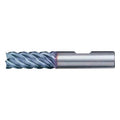 5-Flute Carbide HIgh-Perf Square Single End Mill for Steel CTD CEM-EMS-5 Bright 3/16x3/16x9/16x2