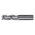 3-Flute Carbide Square Single End High-Perf End Mill for Alum CTD CEM-AM3 Bright 1/4x1/4x1-1/4x3