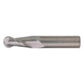 2-Flute Carbide Ball Nose SingleEnd GP End Mill Cleveland CEM-SE-2B-TA TiAlN 3/16x3/16x1-1/8x3
