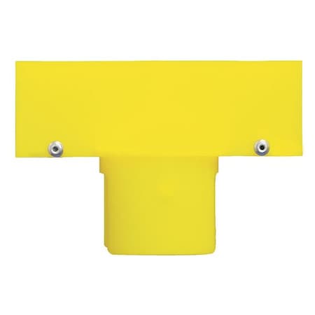 Sign Adapter,2"H,4 1/2"W,Gloss,YLW,PK6