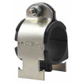 Vibration-Dampening Strut Clamp Standard, 3/8 in Tube, 316 Stainless Steel, TPE Cushion