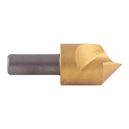 Countersink,1 FL,90 Deg,3/4,Cobalt,TiN