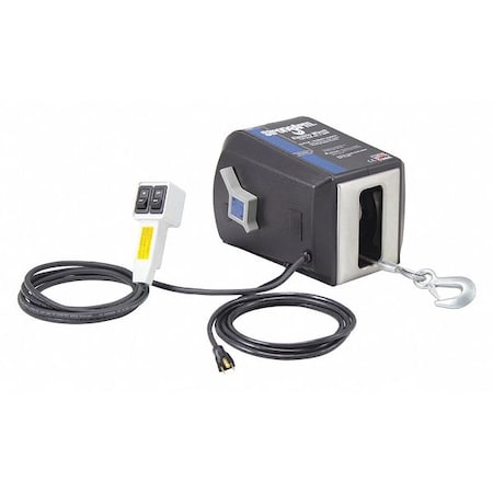 Electric Winch, 1HP, 115VAC, Freespooling