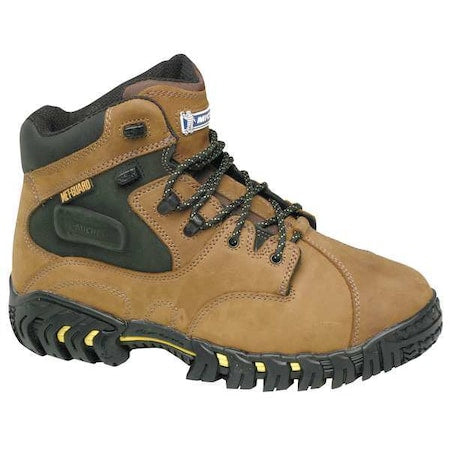 Men's Work Boot, 8 M, Steel Toe, 6 in H, Brown, XPX763