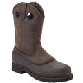 MUD DOG, Men's Wellington Boot, 11 Medium, Leather, 11 in Height, Mississippi Brown