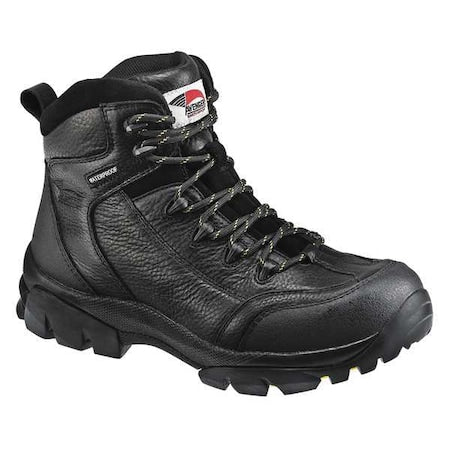 Men's 6-Inch Work Boot, 12, Composite Toe, 6 in H, Black, A7245