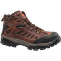 Men's Hiker Boot, 8 1/2 W, Steel Toe, 6 in H, Brown, N9546