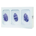 Glove Dispenser, Steel, Holds (3) Boxes ,White ,10 in H x 15-7/8 in W x 3-7/8 in D