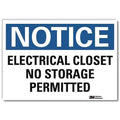 NoticeSign, ReflectSelfAdhVinyl, 7inWx5inH, U5-1168-RD_7X5