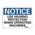 Plastic Notice Sign,4 Holes,10"x7", U5-1593-NP_10X7