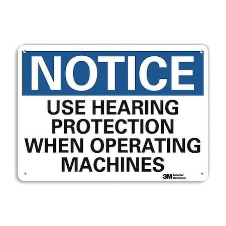 Plastic Notice Sign,4 Holes,10"x7", U5-1593-NP_10X7