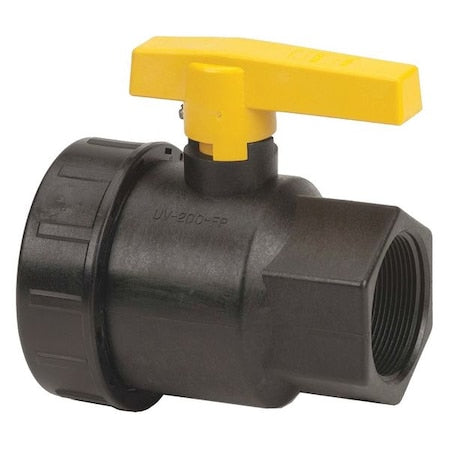Manual 2-Way Ball Valve,NPT,Polypro