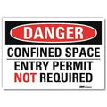 Danger Sign,Self-Adhesv Mount,10inWx7inH, U3-1208-RD_10X7