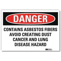 Danger Sign, 5 in H, 7 in W,Horizontal Rectangle, English, U3-1256-RD_7X5