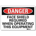Danger Sign,Self-Adhesv Mount,7inWx5inH, U3-1457-RD_7X5