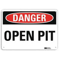 Danger Sign,4 Hole Mount,10in W x 7in H, U3-1883-RA_10X7