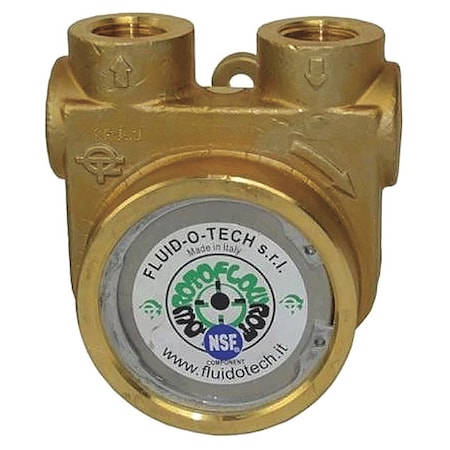 RotaryVanePump,1/2"InletDia,Brass,For48Y
