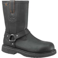 Men's Wellington Boot, 11 M, Steel Toe, 10 1/2 in H, Black, D95328