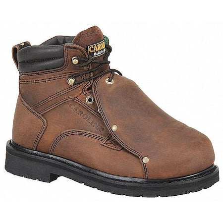 Men's 6-Inch Work Boot, 11 1/2 EE, Steel Toe, 6 in H, Brown, 599