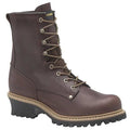 Men's Logger Boot, 9 EE, Steel Toe, 8 in H, Brown, 1821