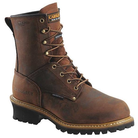 Insulated Elm, Men's Logger Boot, 8.5 EE, Leather, 8 in Height, Brown