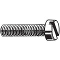 M5-0.80 x 50 mm Slotted Cheese Machine Screw, Zinc Plated Steel, 100 PK