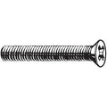 M4-0.70 x 30 mm Phillips Flat Machine Screw, Zinc Plated Steel, 100 PK