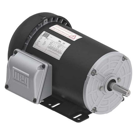 Three-Phase General Purpose Motor, 1/3 HP, 56 Frame, 208-230/460V AC Voltage, 3485 rpm Nameplate RPM
