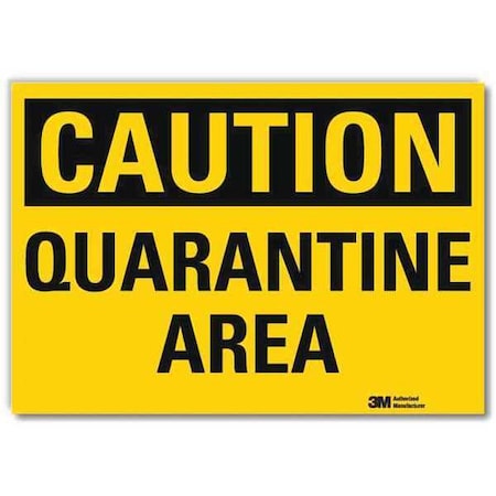 Caution Sign, 5 in Height, 7 in Width, Reflective Sheeting, Horizontal Rectangle, English