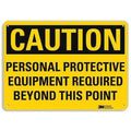 Safety Sign, 7 in Height, 10 in Width, Aluminum, Vertical Rectangle, English