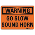 Warning Sign, 7 in H, 10 in W, Aluminum, Vertical Rectangle, English, U6-1099-RA_10X7