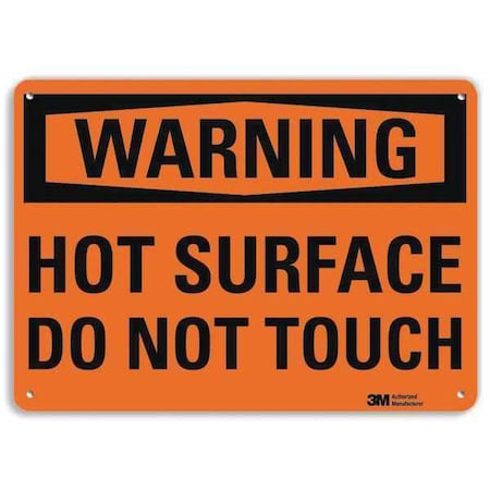 Warning Sign, 10 in H, 14 in W, Aluminum, Vertical Rectangle, English, U6-1125-RA_14X10