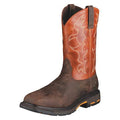 Men's Western Boot, 9 D, Steel Toe, 11 in H, Brown, 10006961
