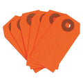 Blank Shipping Tag, Cardstock, 2-3/4" H x 1-3/8" W, Fluorescent Red, Rectangle, 1000 PK
